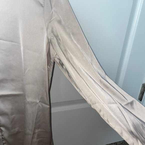 lucyswhims' 'the drop' satin button down (long sleeve) - Picture 3 of 4